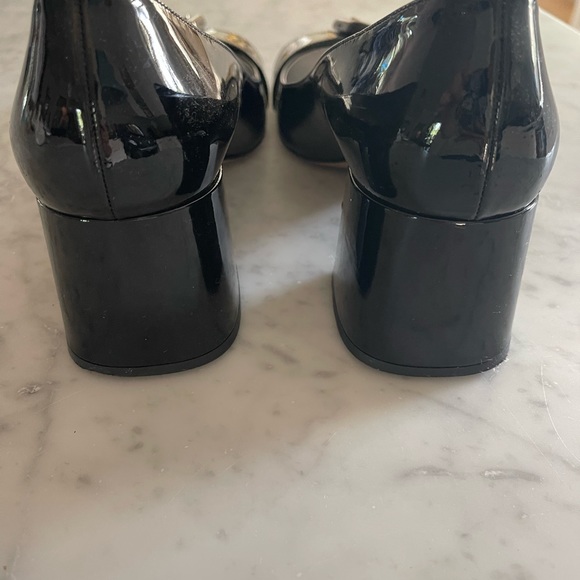 Prada Black Patent Leather Block Classic Heels 39 - Picture 6 of 8